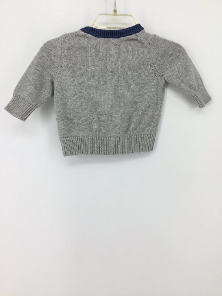 Beatrix Potter Child Size 0-3 Months Gray Print Sweater - boys