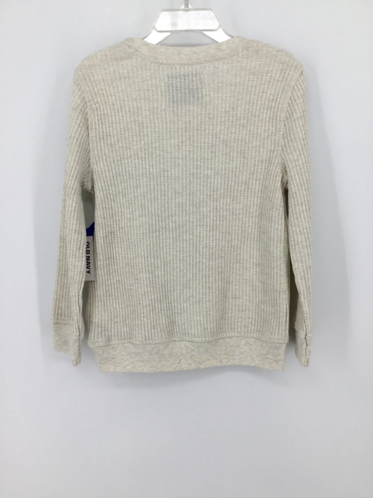 Old Navy Child Size 5 Cream Solid Shirt - boys