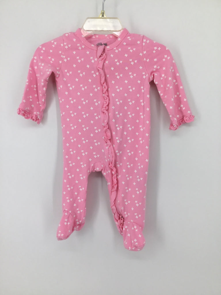 Little Me Child Size 3 Months Pink Sleepers