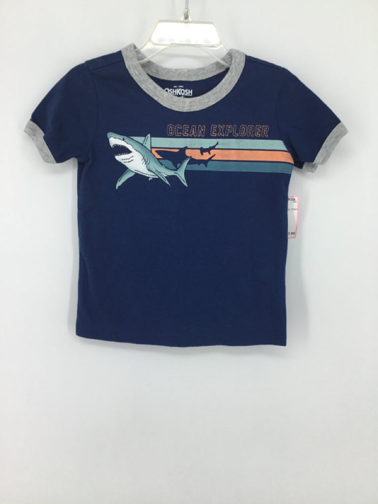 OshKosh B'gosh Child Size 2 Blue screen printed T-shirt - boys