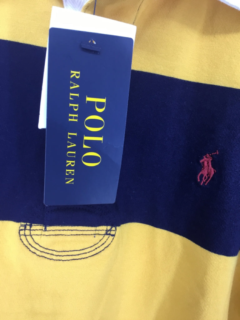 Ralph Lauren Child Size 10 Navy Stripe Shirt - boys