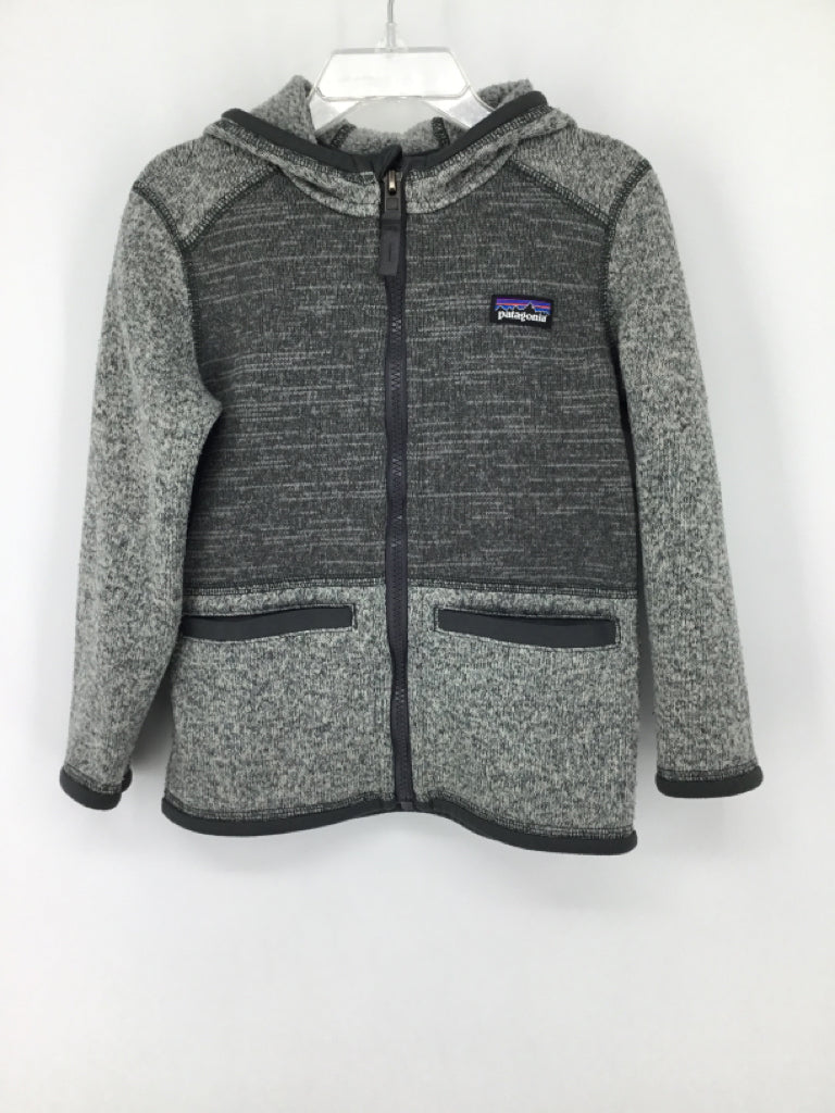 Patagonia Child Size 4 Gray Marbled Hoodie - boys