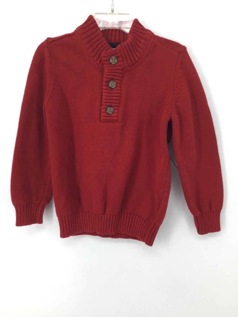 Carter's Child Size 4 Red Solid Sweater - boys