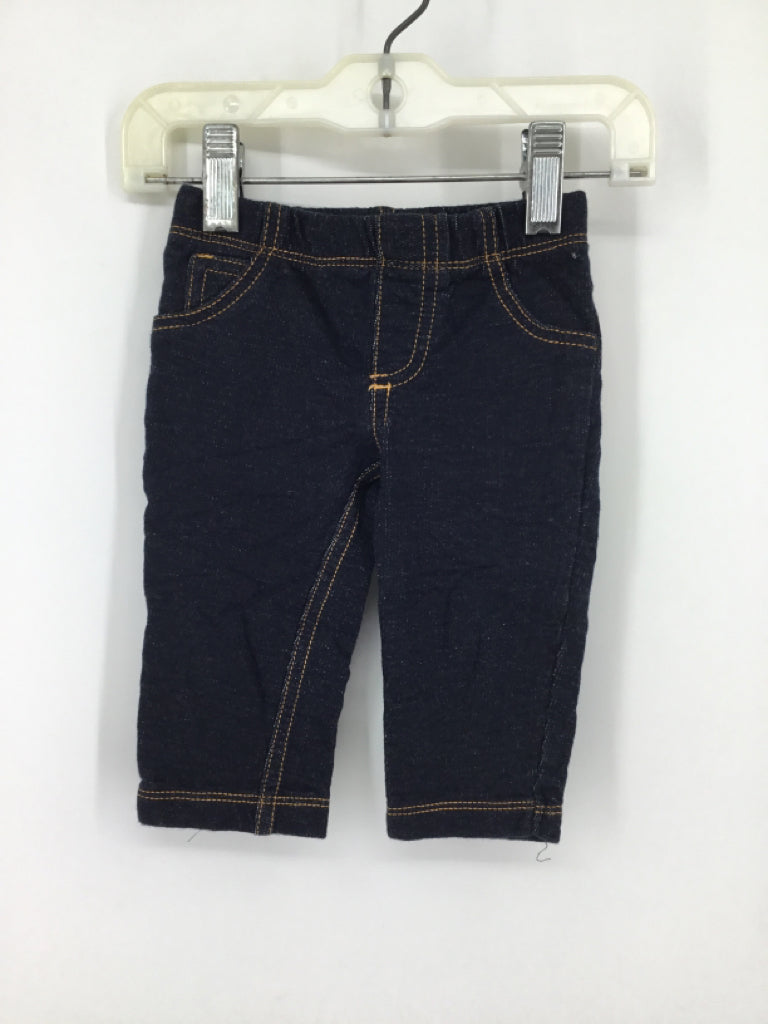 Carter's Child Size 6 Months Blue Solid Pants - boys