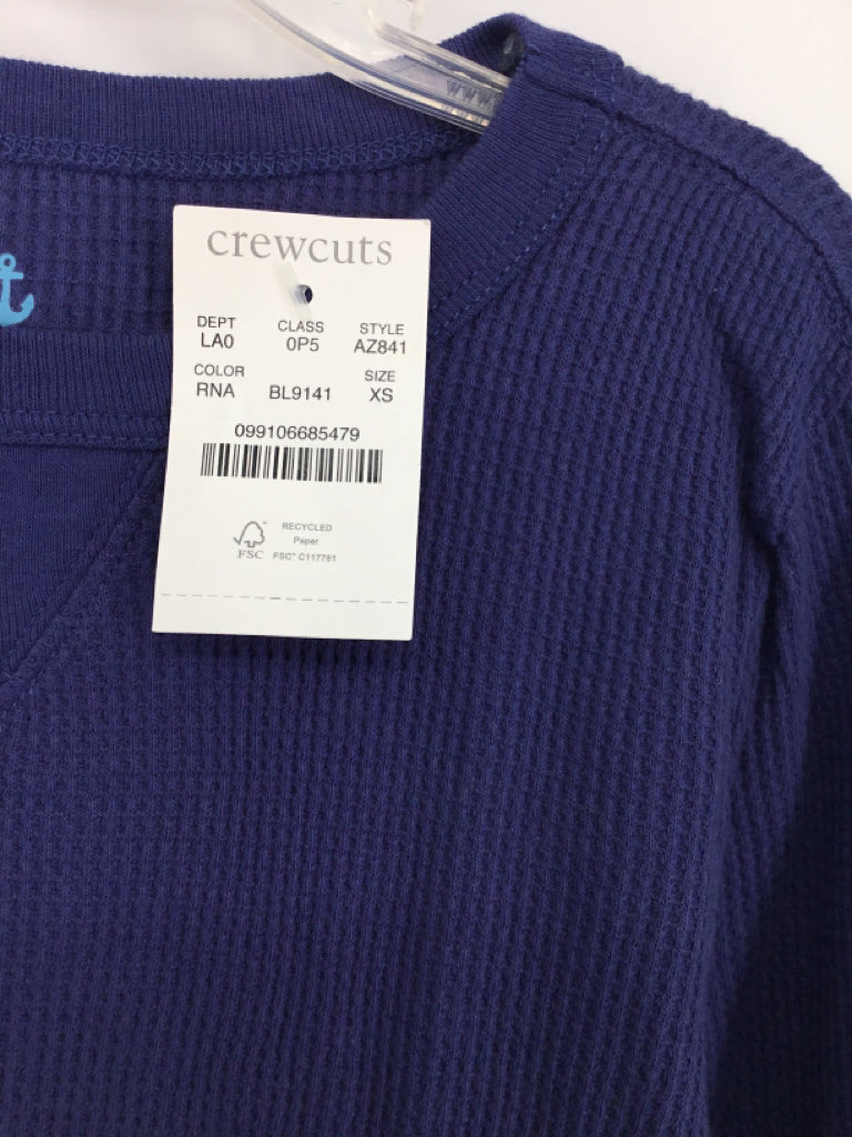 Crewcuts Child Size 4 Blue Solid T-shirt - boys