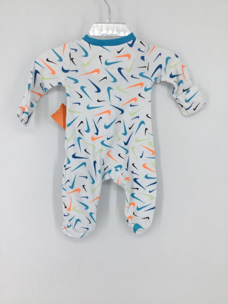 Nike Child Size Newborn Blue Sleepers