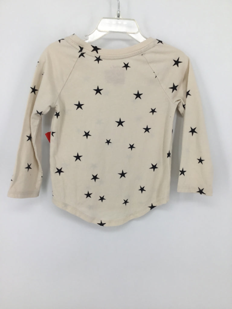 Cat & Jack Child Size 3 Cream Stars T-shirt - boys