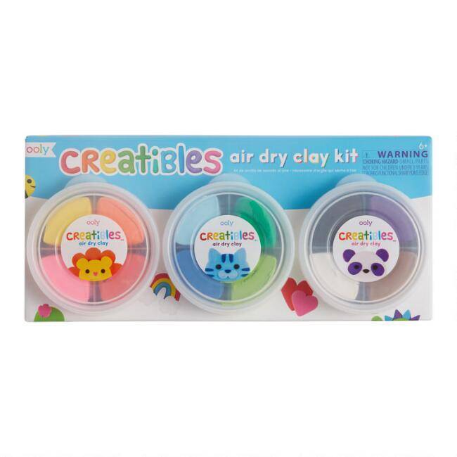 Ooly - Creatables D.I.Y. Air-Dry Clay Kit (Set of 12 colors + 3 tools)
