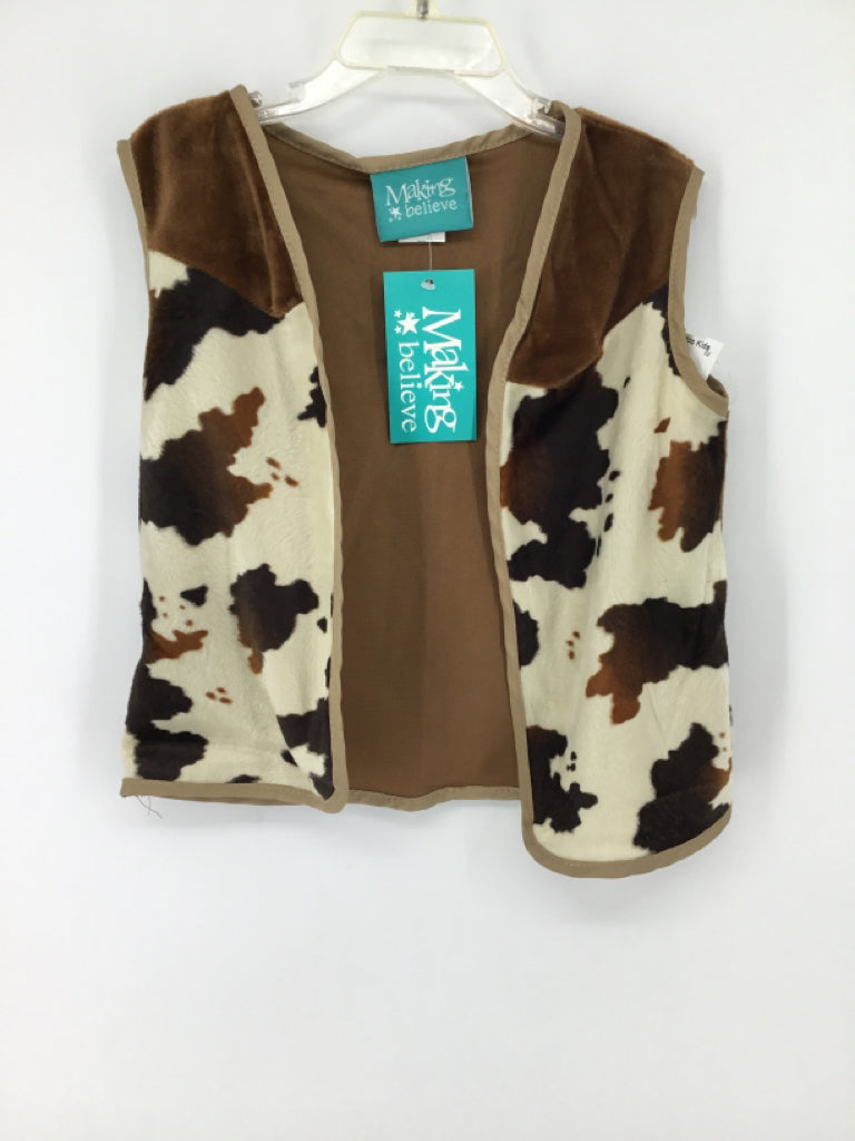 Making Believe Child Size 3 Brown Dress-Up Vest
