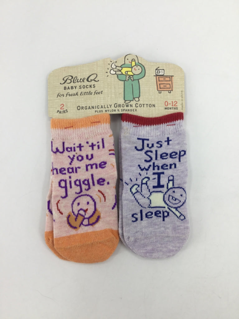 Blue Q Child Size 0-12 Months Multi-Color Print Socks - boys