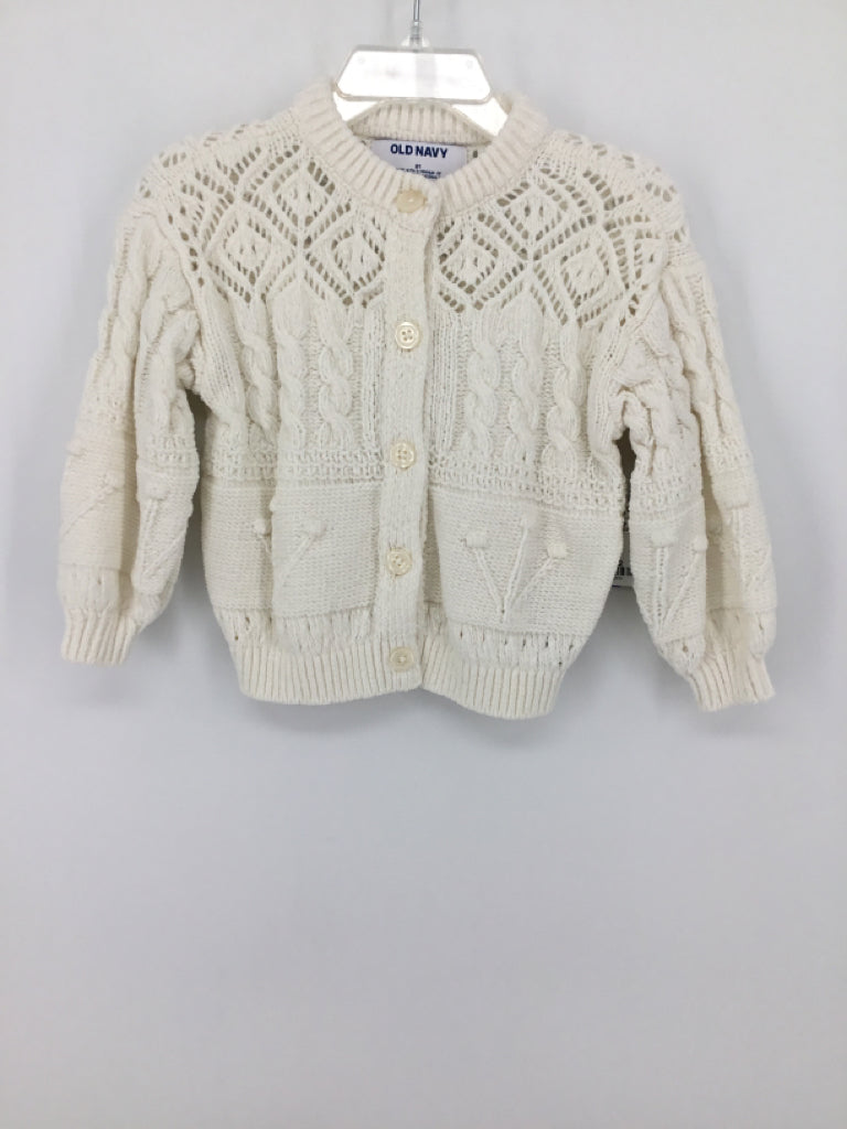 Old Navy Child Size 2 White Sweater - girls