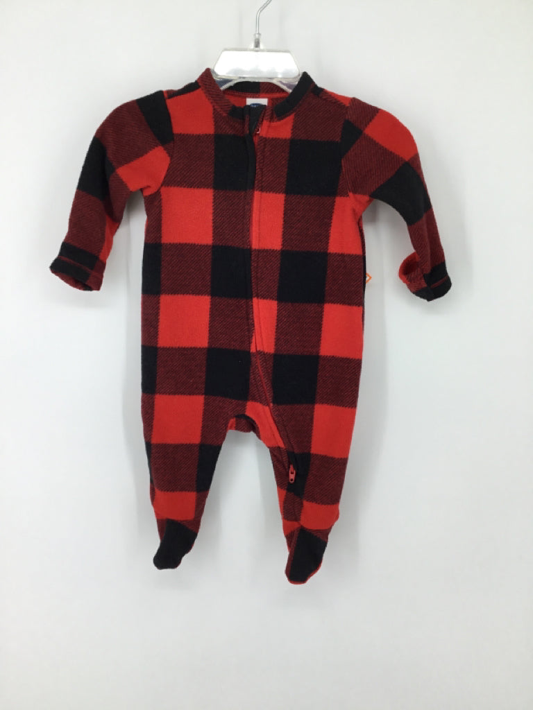 Old Navy Child Size 0-3 Months Red Sleepers