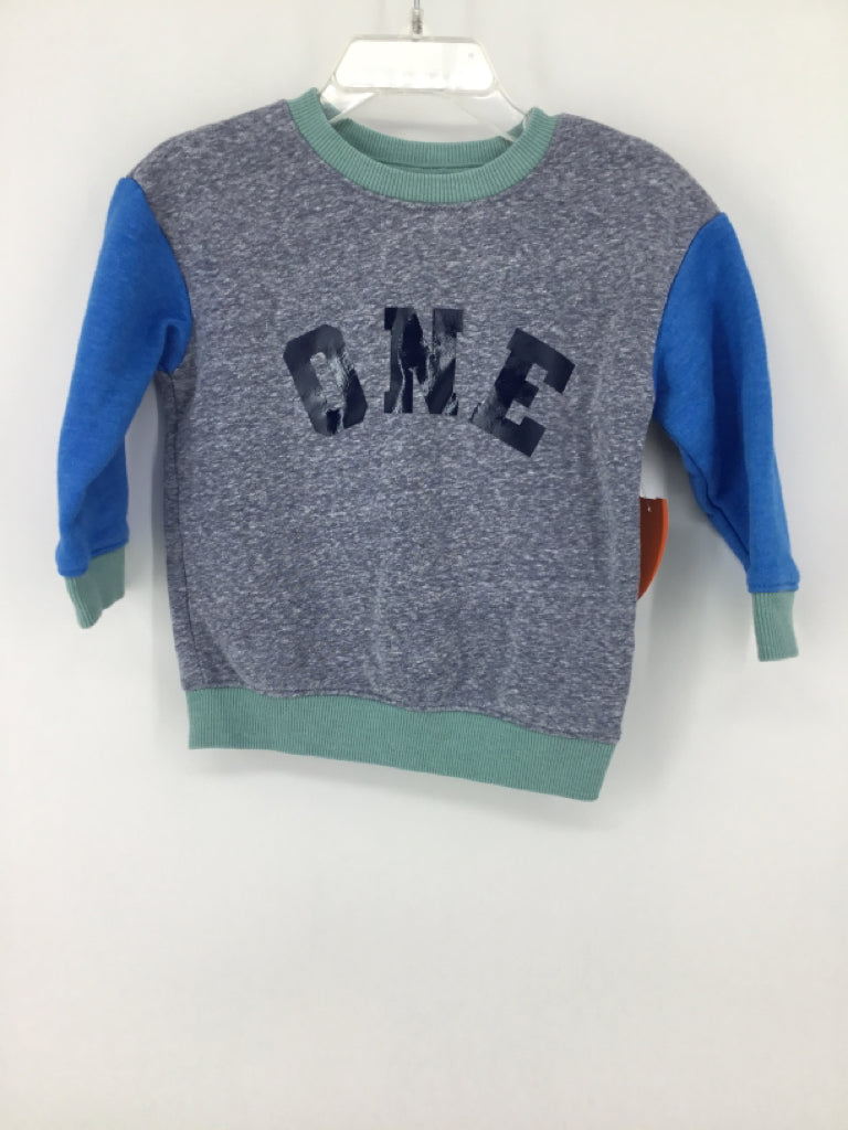 Cat & Jack Child Size 18 Months Blue screen printed Sweatshirt - boys