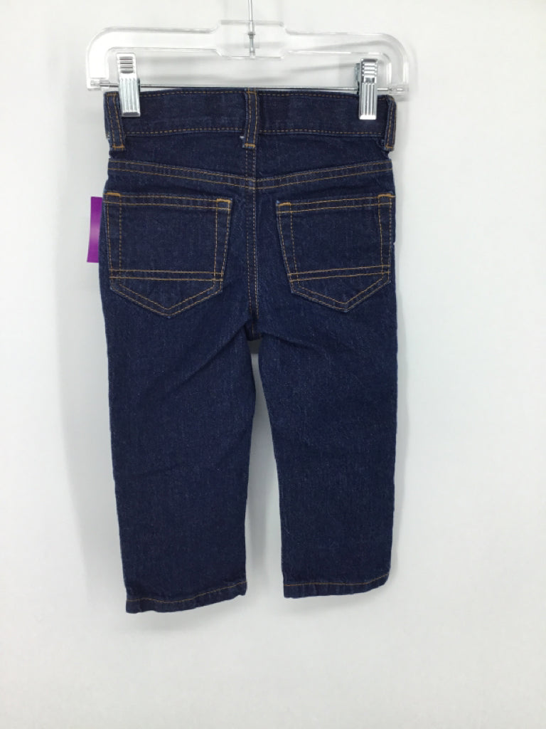 Cat & Jack Child Size 18 Months Blue Solid Jeans - boys