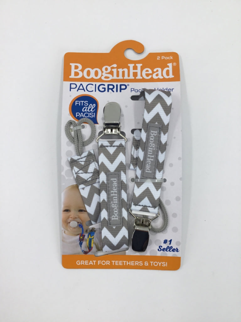 BooginHead Gray Pacigrip Pacifier Holder Set of 2