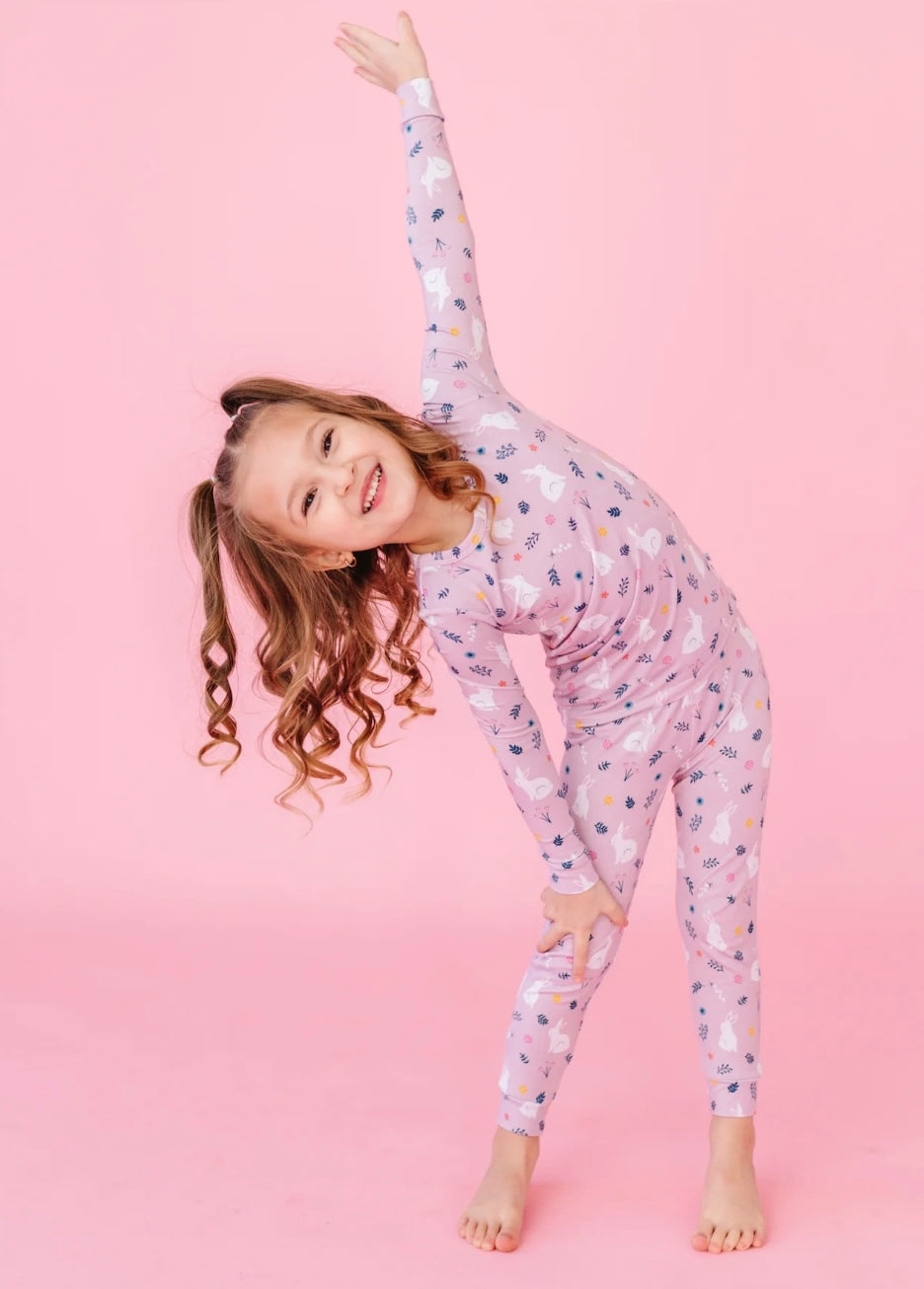 Bird & Bean - Bamboo Long Sleeved PJ Set (Belle Bunny)