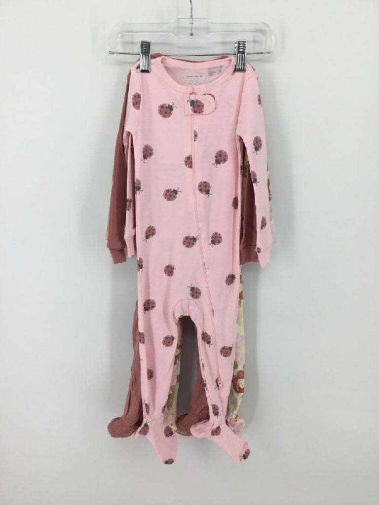 Member's Mark Child Size 18 Months Pink Sleepers