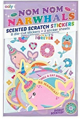 Ooly - Nom Nom Narwhals Scented Scratch Stickers