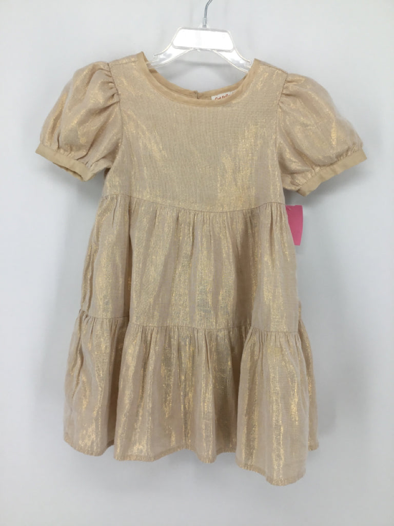 Cat & Jack Child Size 4 Gold Dress - girls
