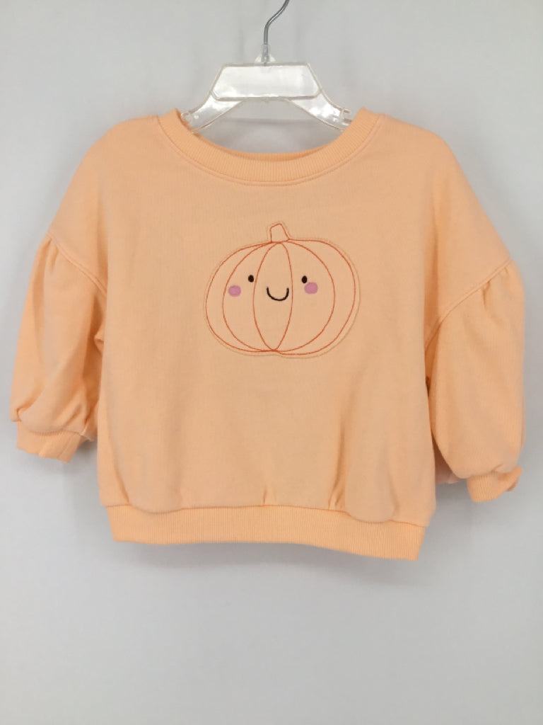 Cat & Jack Child Size 18 Months Orange Halloween Swetshirt