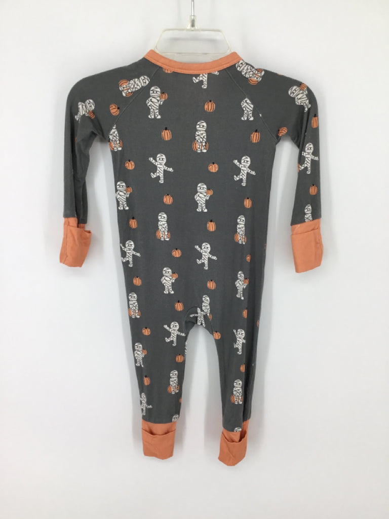 Jammers Child Size 0-3 Months Gray Halloween Pajamas