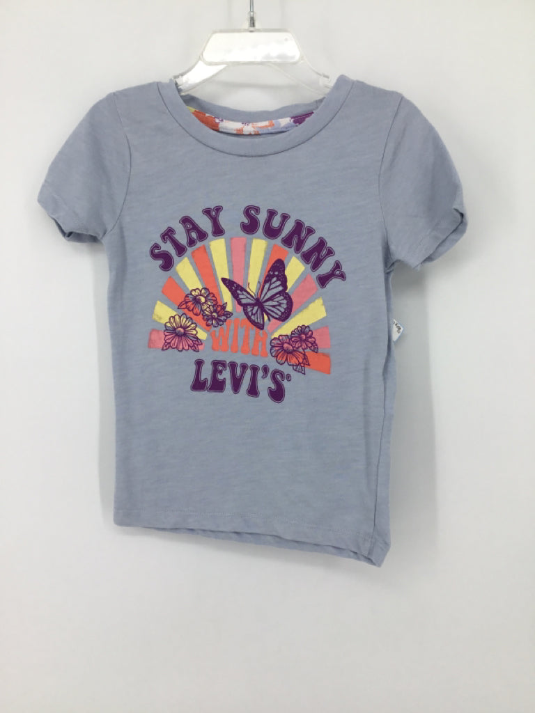 Levi's Child Size 4 Blue T-shirt - girls