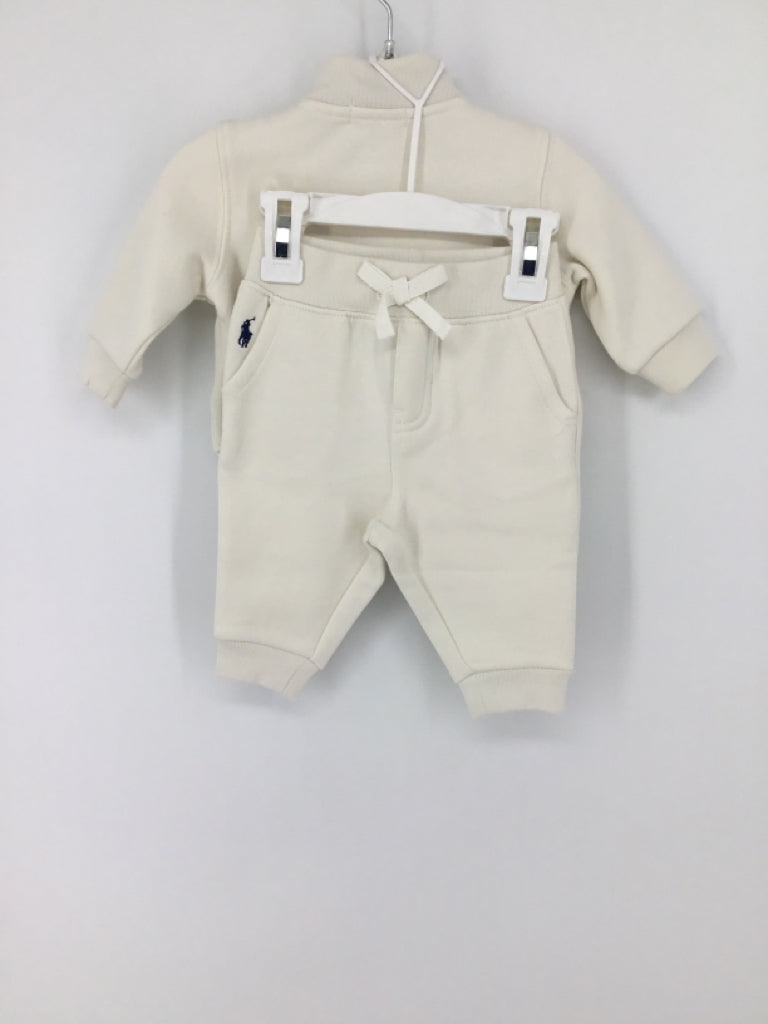Ralph Lauren Child Size 3 Months Cream Solid Outfit - boys