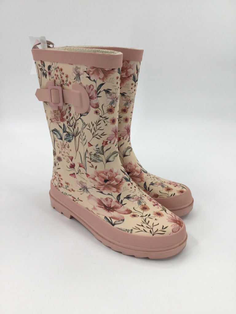 Next Child Size 3 Youth Pink Rain/Snow Boots