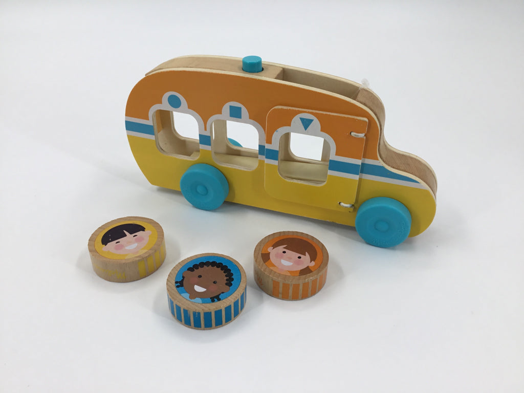 Melissa & Doug GO Tots Wooden Roll & Ride Bus