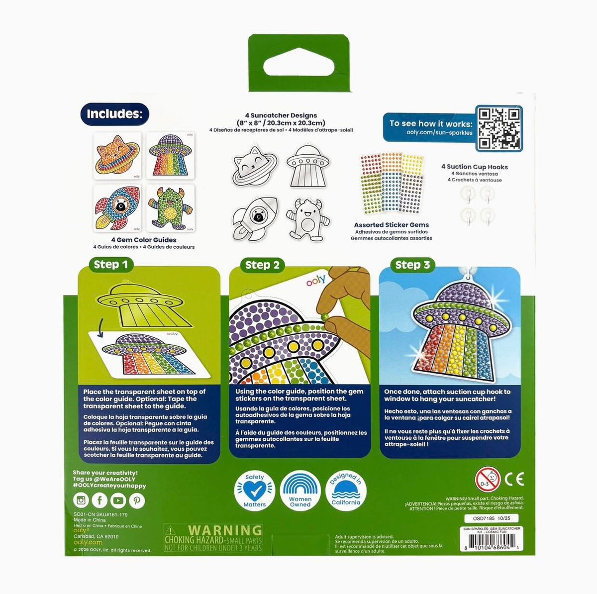 Ooly - Sun Sparkles Gen Suncatcher Kit (Cosmic Fun)