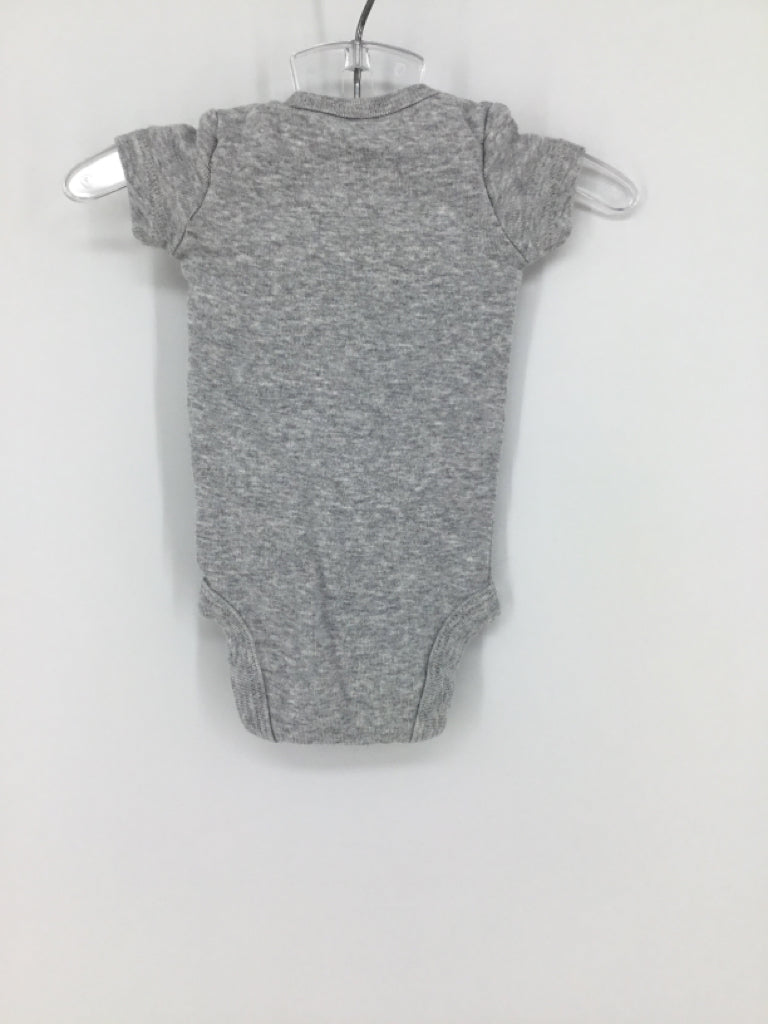 Carter's Child Size Preemie Gray Onesie
