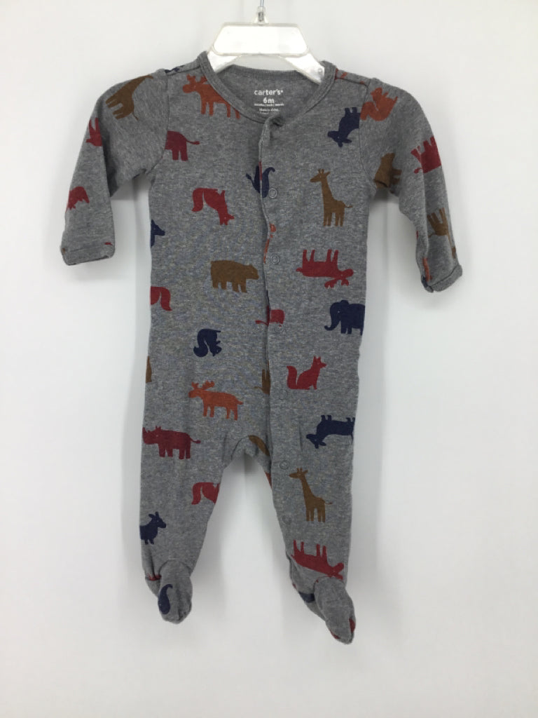 Carter's Child Size 6 Months Gray Sleepers