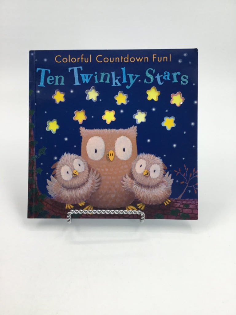 Colorful Countdown Fun! Ten Twinkly Stars Paperback Book