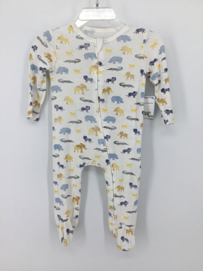 Little Me Child Size 6 Months White Sleepers