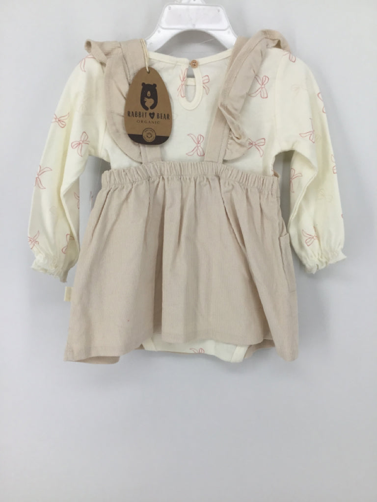 Rabbit + Bear Child Size 12 Months Red Dress - girls