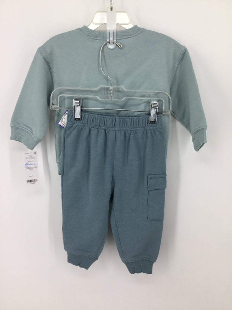 Carter's Child Size 12 Months Blue Embellished Outfit - boys
