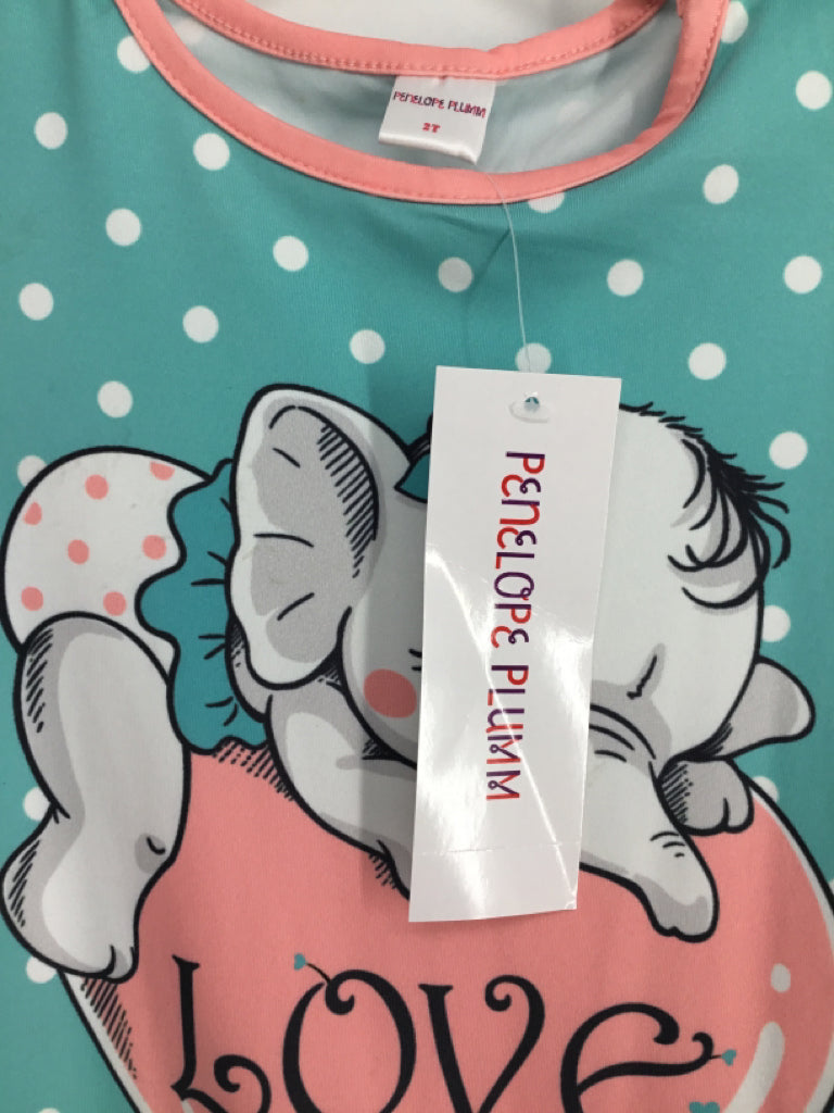 Penelope Plum Child Size 2 Blue Outfit - girls
