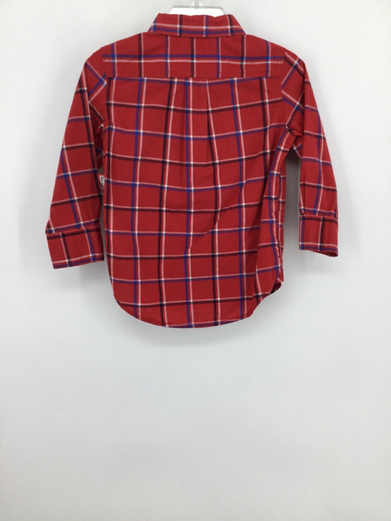 Baby Gap Child Size 18-24 Months Red Checkered Shirt - boys