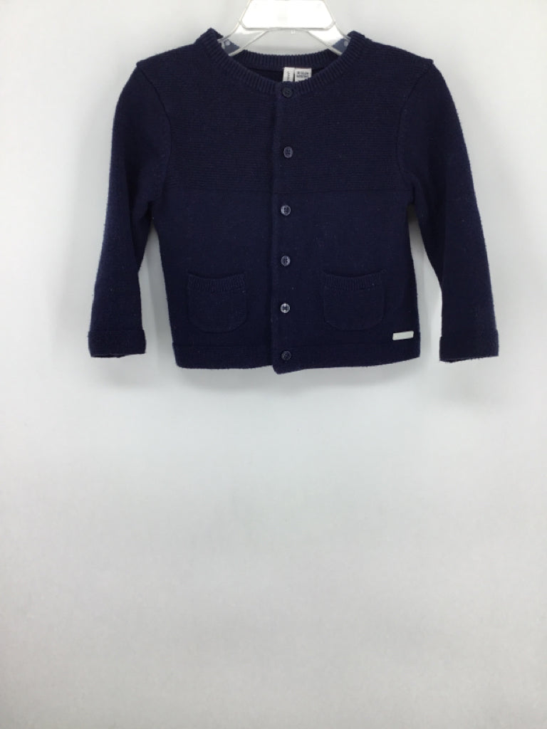 Janie and Jack Child Size 18-24 Months Navy Sweater - girls