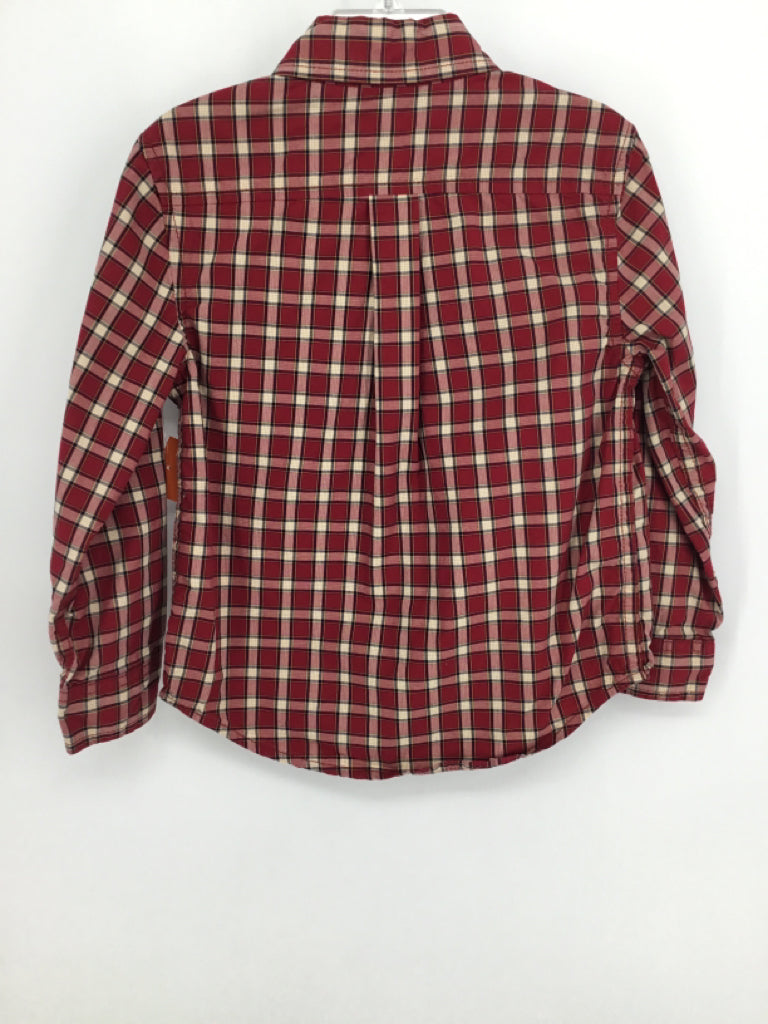 Hope & Henry Child Size 5 Red Plaid Shirt - boys