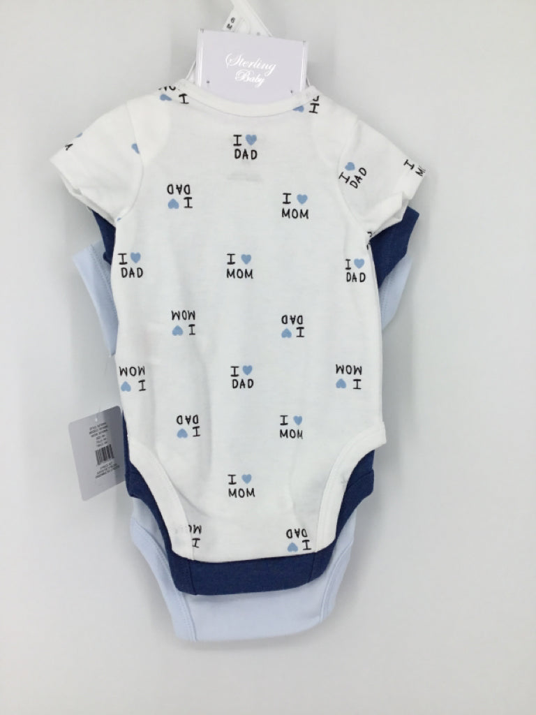 Sterling Baby Child Size 6 Months Blue Onesie
