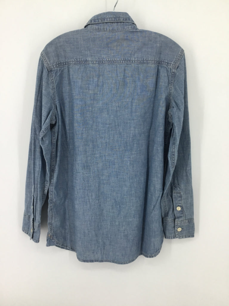 Gap Kids Child Size 12 Blue Solid Shirt - boys