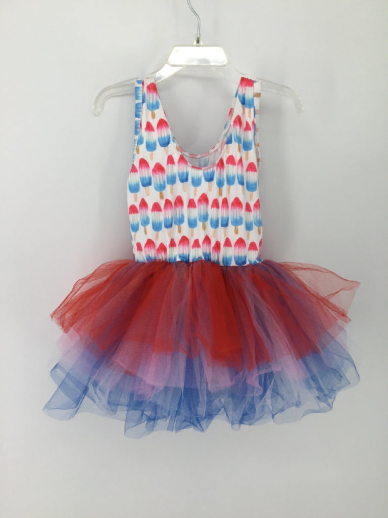 Mila & Rose Child Size 3 Multi-Color Stars & Stripes Dress