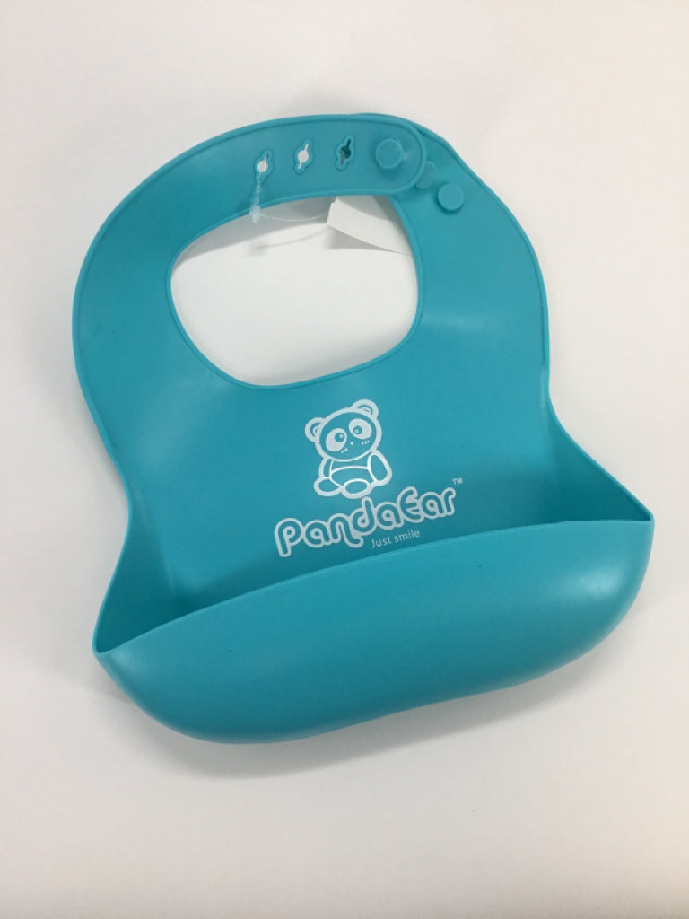 PandaEar Blue Silicone Bib