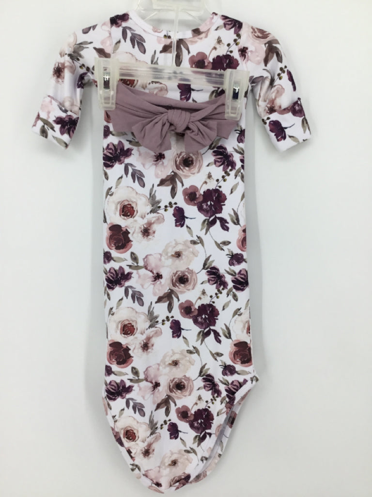 Caden Lane Child Size 0-3 Months Purple Sleepers