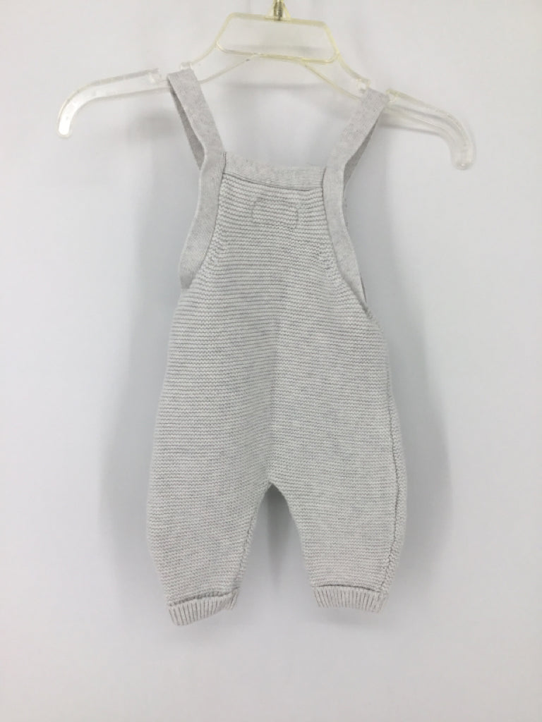 Little Planet Child Size Newborn Gray Solid Overalls - boys