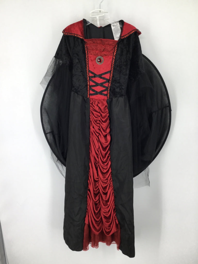 Spirit Child Size 7 Red Victorian Vampiress Halloween Costume