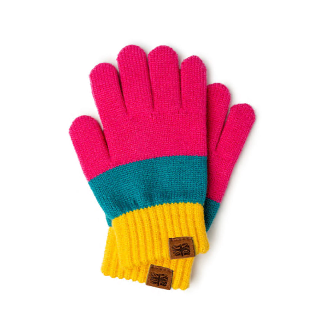 Britt's Knits Child Size 3+ Purple Wonderland Collection Kids Gloves