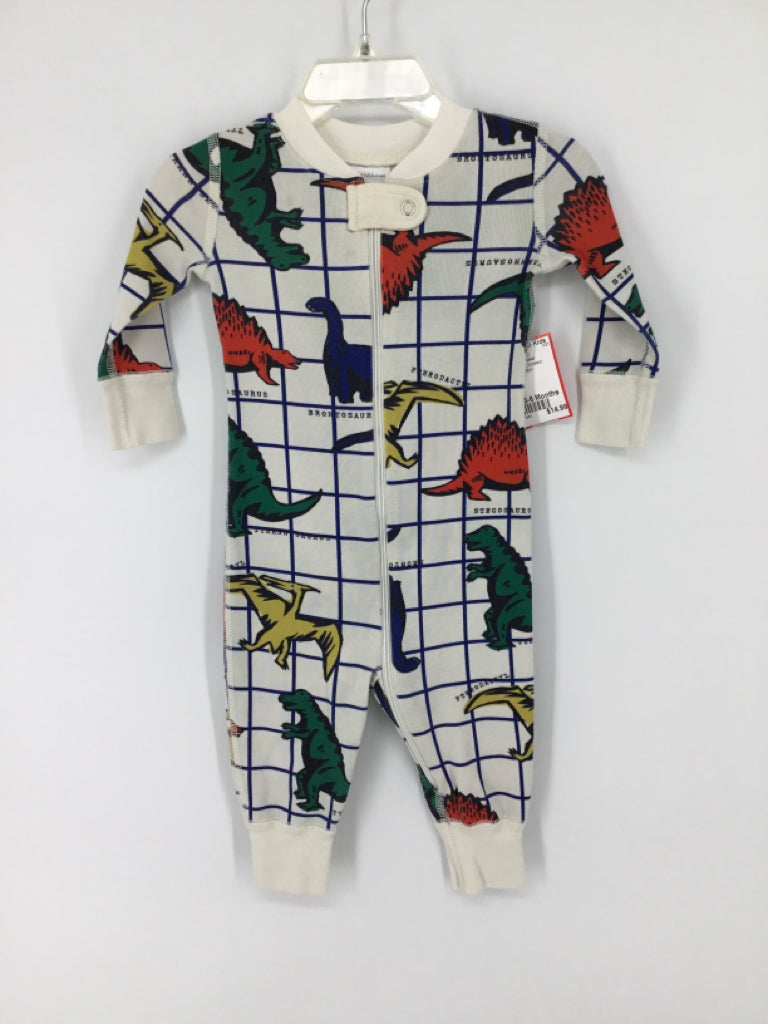 Hanna Andersson Child Size 3-6 Months Multi-Color Dinosaur Pajamas - boys