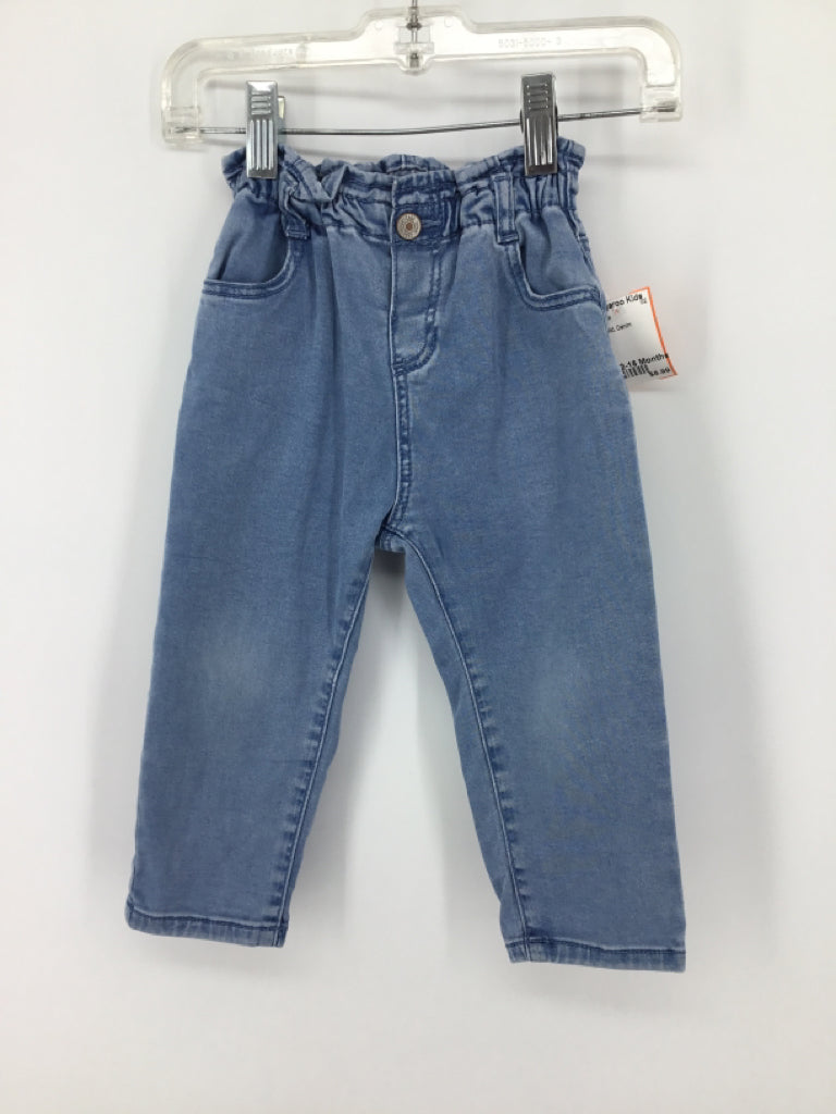 Zara Child Size 12-18 Months Blue Jeans - girls